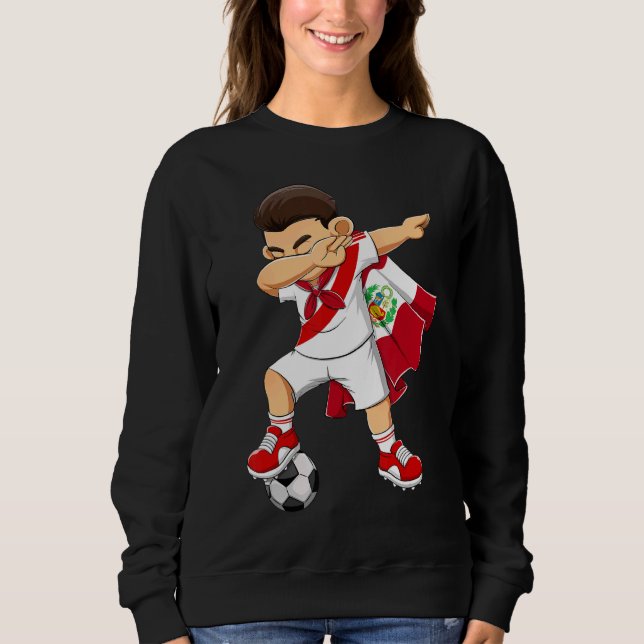 Camiseta Menino de futebol maldito do Peru (Frente)