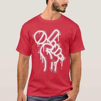 Camiseta Menino de grafite segurando microfone