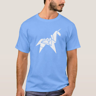 Camiseta Menino de origami de unicórnio