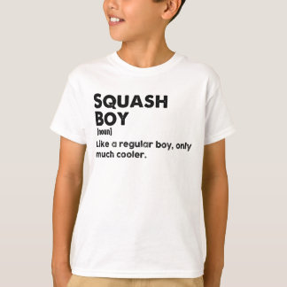 Camiseta Menino de Squash Definição Divertida Amante e Joga