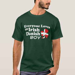 Camiseta Menino dinamarquês irlandês
