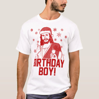 Camiseta Menino do aniversário de Jesus do Feliz Natal