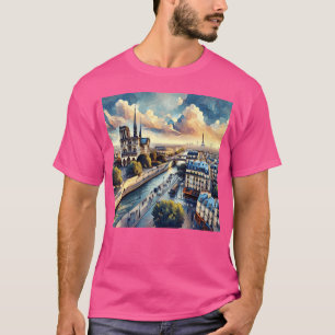 Camiseta Menino do Design da Cidade de Paris