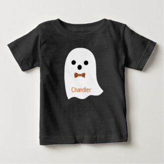 Camiseta Menino do Dia das Bruxas Ghost Xadrez Arco Kids