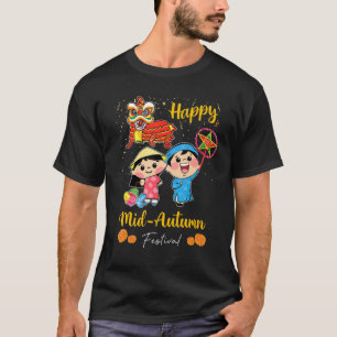 Camiseta Menino do Festival Vietnamita Tet Trung Thu Mid Au