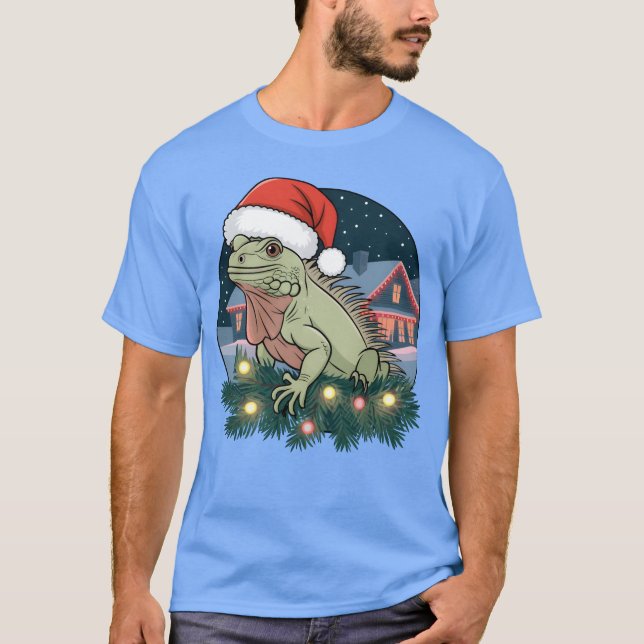 Camiseta Menino do Natal do Iguana (Frente)