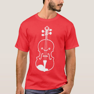 Camiseta Menino do violino de desenho animado