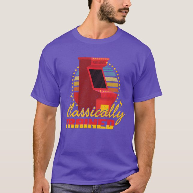 Camiseta Menino dos Jogos Retro com Arcade Classicallyraine (Frente)