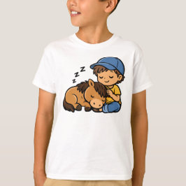 Camiseta Menino e Cavalo