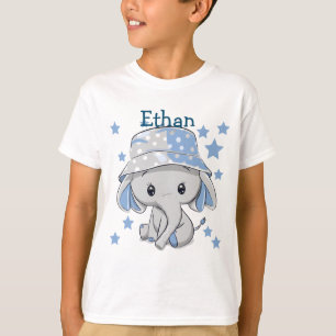 Camiseta Menino Elefante Bonito 