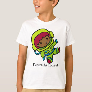 Camiseta Menino futuro do astronauta no Spacesuit