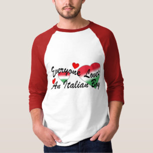 Camiseta Menino italiano dos amores mim
