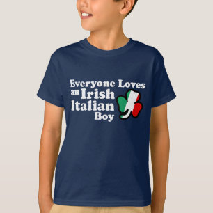 Camiseta Menino italiano irlandês