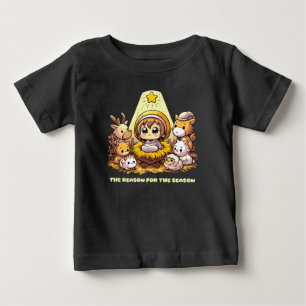 Camiseta Menino Jesus: Chibi Presépio