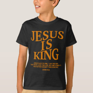 Camiseta Menino Jesus é Rei Camo Cristão Deus Filho S
