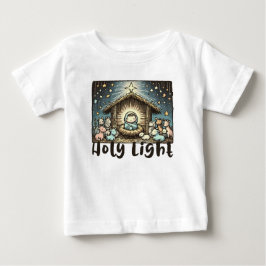 Camiseta Menino Jesus : Luz Sagrada: Luz Santa