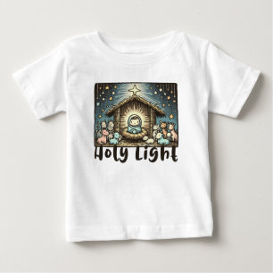Camiseta Menino Jesus : Luz Sagrada: Luz Santa