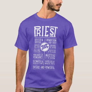 Camiseta menino jogador de WoW Priest Role Playing Gamer