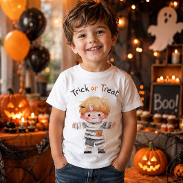 Camiseta Menino Mamãe Bonito Dia das Bruxas ou Truque ou Tr