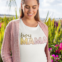 Camiseta Menino Mamãe combinando mulheres cor-de-rosa