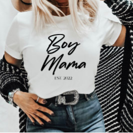 Camiseta Menino Mamãe Personalizada Est. Mínimo ano de Mamã