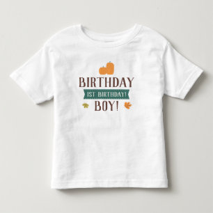 Camiseta Menino ou menina do aniversário das abóboras & d