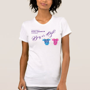 Camiseta Menino ou Menina? Mamães de serem meninas Chás de