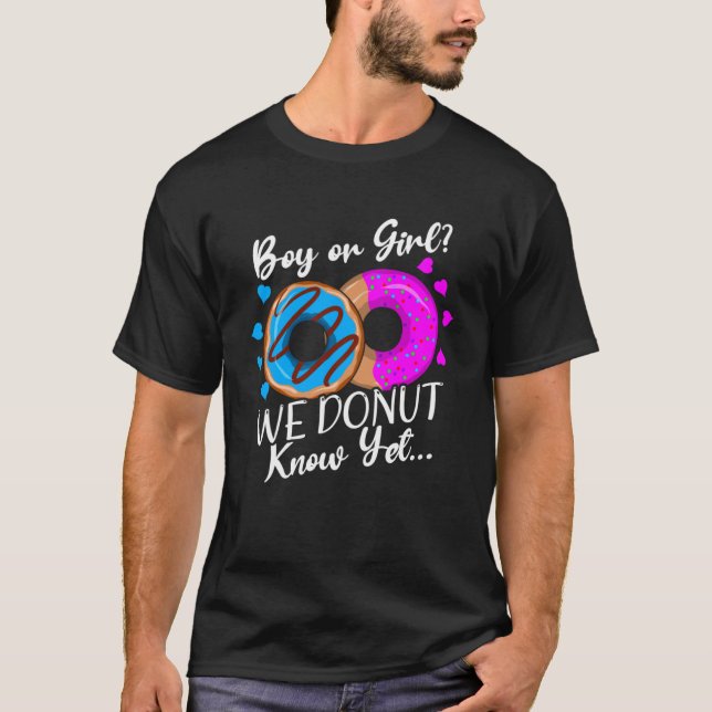 Camiseta Menino ou Menina Que Rosquinha Sabemos Que Sexo Re (Frente)