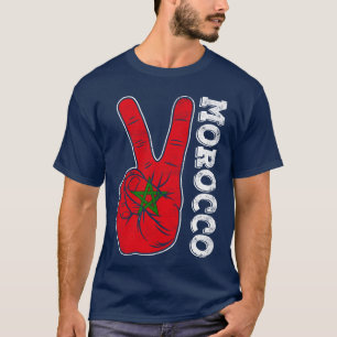 Camiseta Menino patriótico com dedos de vitória e bandeira