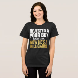 Camiseta Menino Pobre Rejeitado Agora É Milionário