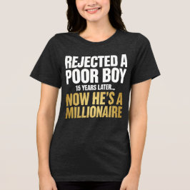 Camiseta Menino Pobre Rejeitado Agora É Milionário