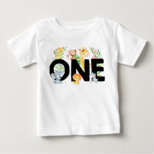 Camiseta Menino Primeiro Aniversário Selvagem Um Cute Safar