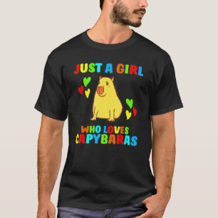 Camiseta Menino que ama Capybaras Sul-Americano Capybara