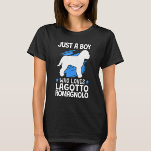 Camiseta Menino Que Ama Lagotto Romagnolo Truffle Dog Lagot