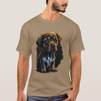 Camiseta menino retrô de cão triste