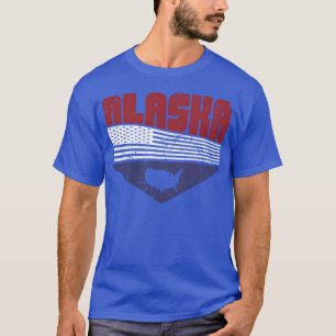 Camiseta Menino Retro Vintage Alaska EUA