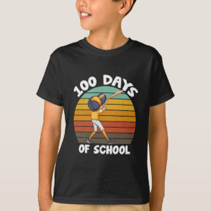 Camiseta Meninos 100 Dias De Escola Garotos 100º Dia Beiseb