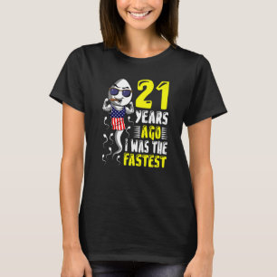 Camiseta Meninos 21 Anos Atrás Eu Era O 21º Aniversário Mai