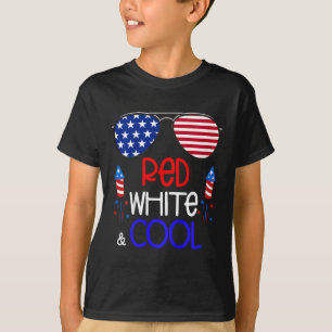 Camiseta Meninos 4 De Julho Vermelho Branco E Legal Pulmões