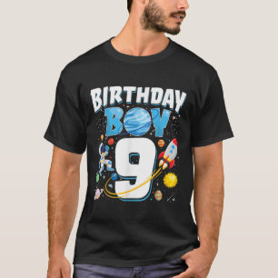 Camiseta Meninos 9º Astronauta Planetas Espaciais Nove Yea