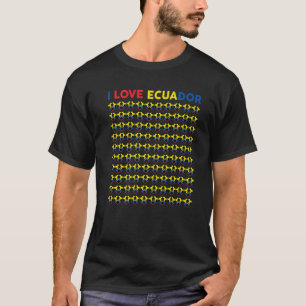 Camiseta Meninos Amam Bolas de Futebol do Equador Crianças