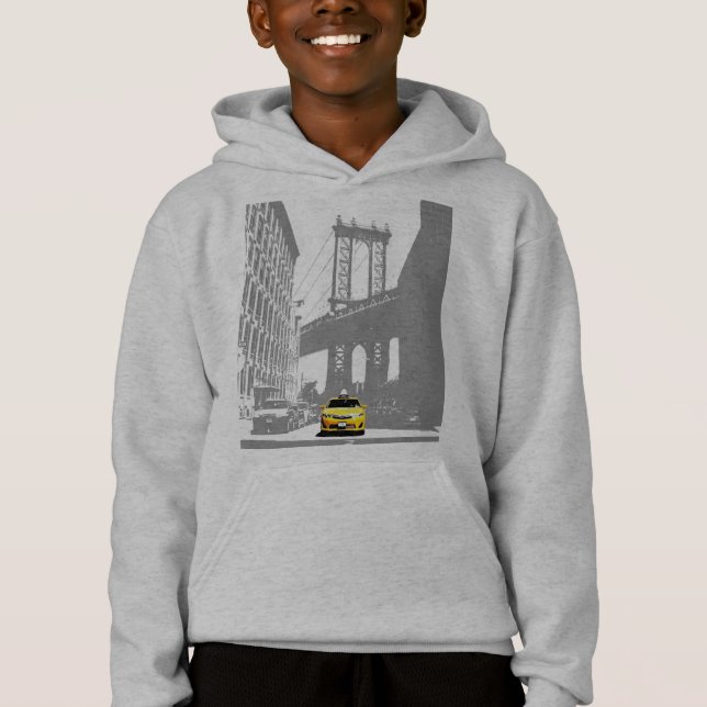 Camiseta Meninos Amarelos Nova Iorque Nyc Yellow Taxi (Frente)
