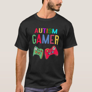 Camiseta Meninos Autismo Gamer Autismo Consciência Mês Jo