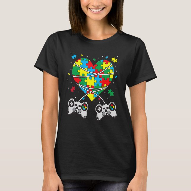 Camiseta Meninos Autismo Jogo Presente Autismo Consciência  (Frente)