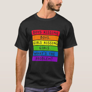 Camiseta Meninos Beijando Meninas Beijando Meninas LGBTQIA+