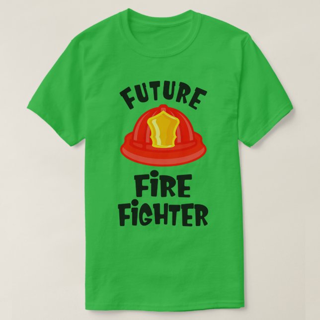 Camiseta Meninos Bombeiros Menores Rapazes Bombeiros (Frente do Design)