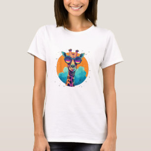 Camiseta Meninos Bonitos, Girafa, Mulheres Crianças _1