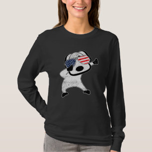 Camiseta Meninos Cachorros Americanos Rapazes Meninas Dab D