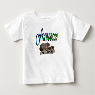 Camiseta Meninos Chamados Francesco Com Família de Capivara
