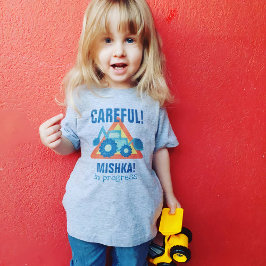 Camiseta Meninos com escavador de escavador, engraçados, co